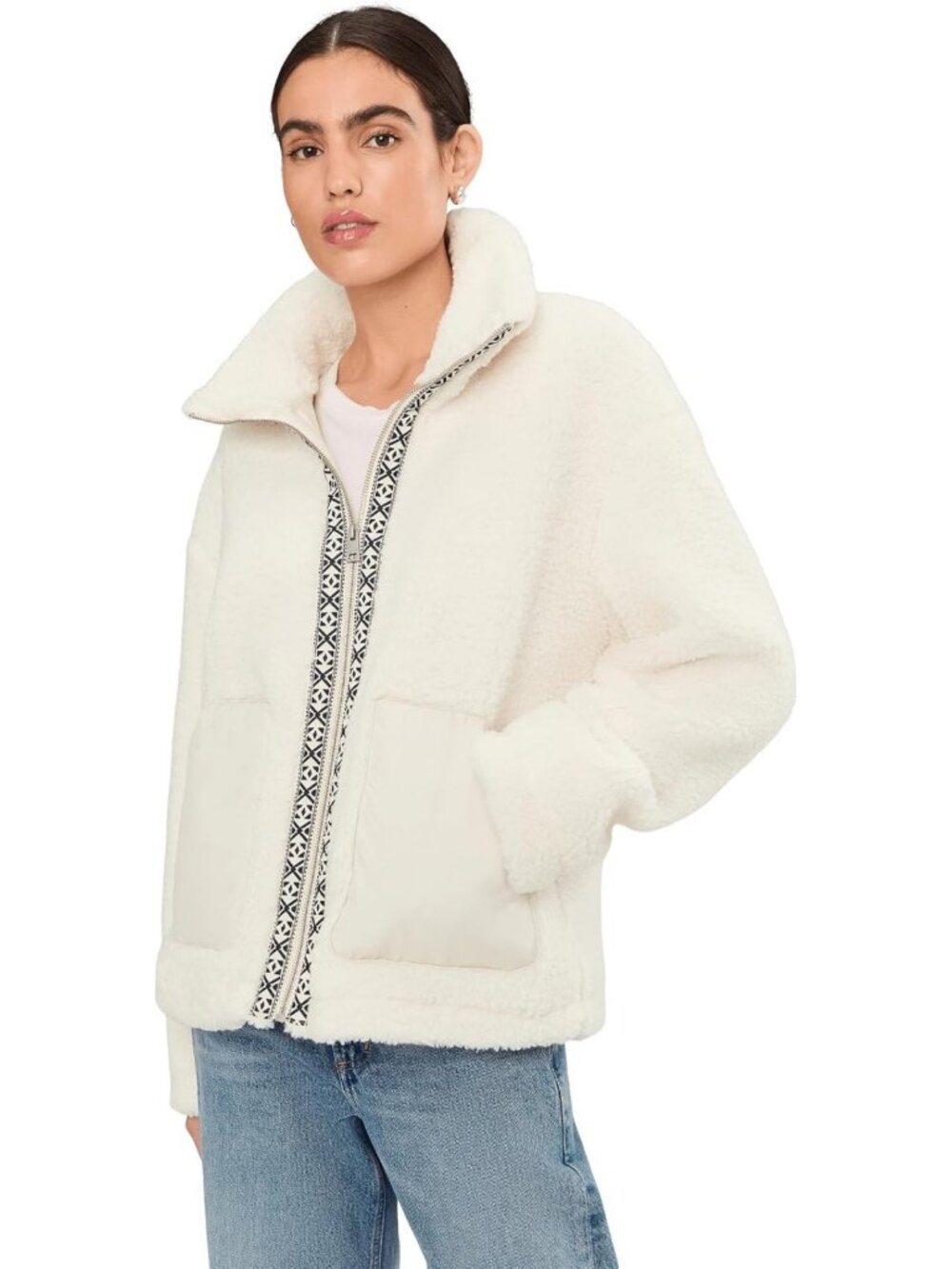 Cozy Sherpa Teddy Jacket for Women | Soft Fleece, Casual Outerwear, Warm Layer